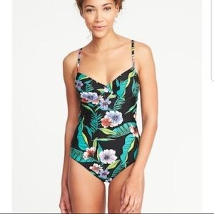 Old Navy Underwire Floral One-piece Swimsuit